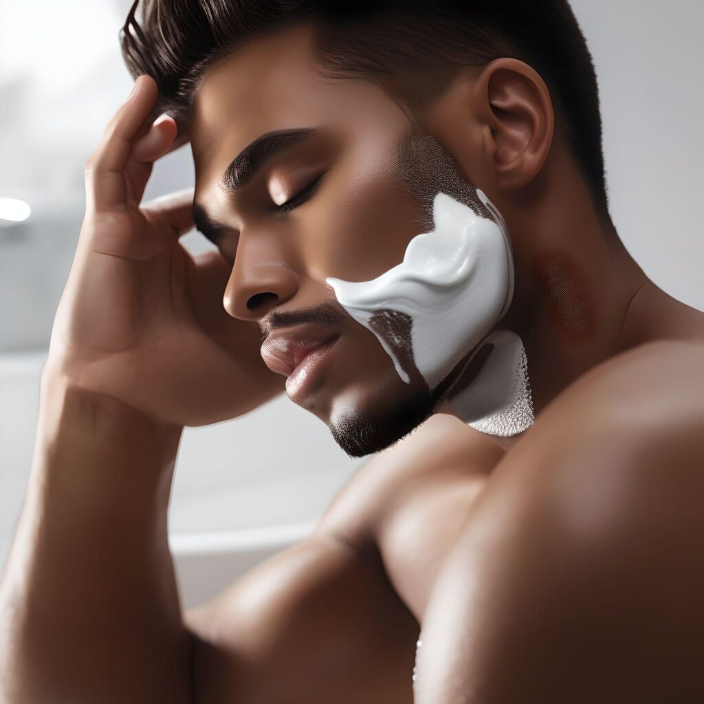 Ilustrasi Skincare Pria (Fotor)