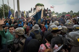 Aksi Demo Kawal MK Jakarta (Antara)